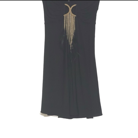 SKY Strapless Top with chains and feathers xs - Picture 9 of 13